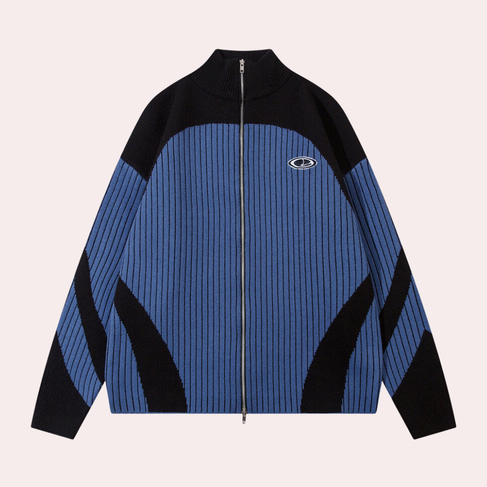 Stilla | Elegant Cardigan med Lynlås til Mænd