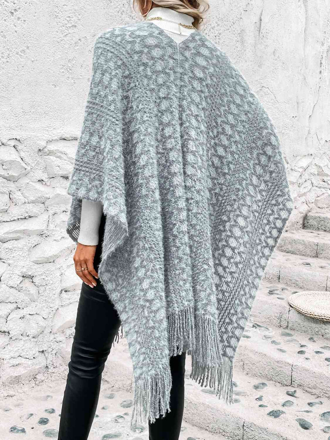 Stilla | Front Fringe Hem Poncho