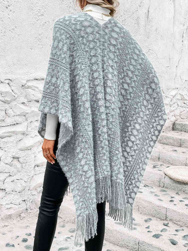 Stilla | Front Fringe Hem Poncho