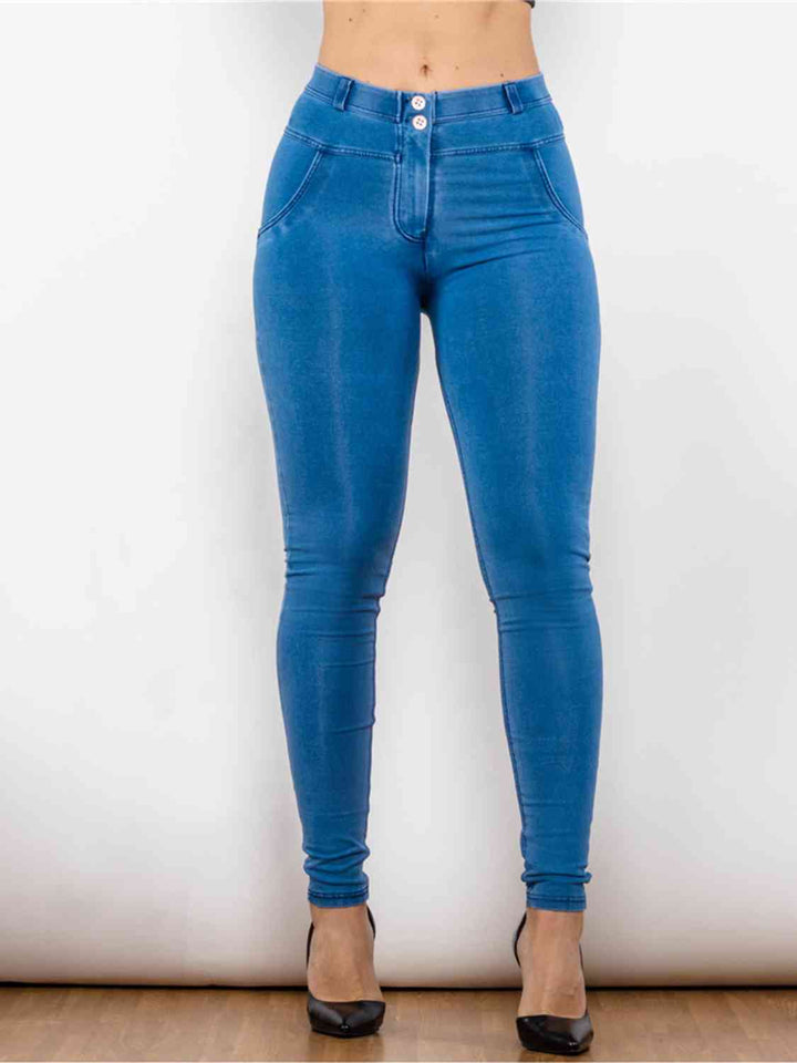 Stilla | Størrelse Knappede Skinny Jeans