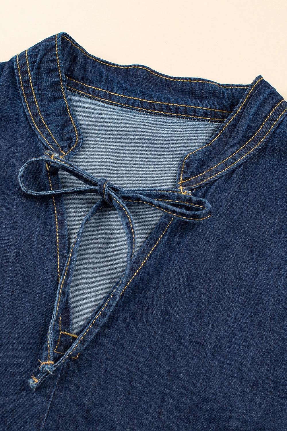 Stilla | Hals Uden Ærmer Denim Kjole