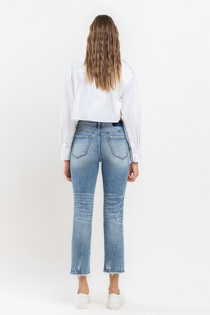 Stilla | Fuldt størrelse Høj talje Slim Straight Jeans