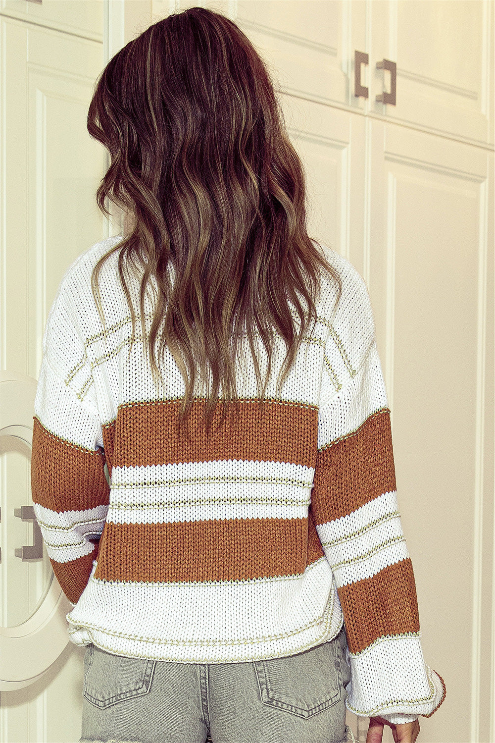 Stilla | Drop Shoulder Lantern Sleeve Sweater