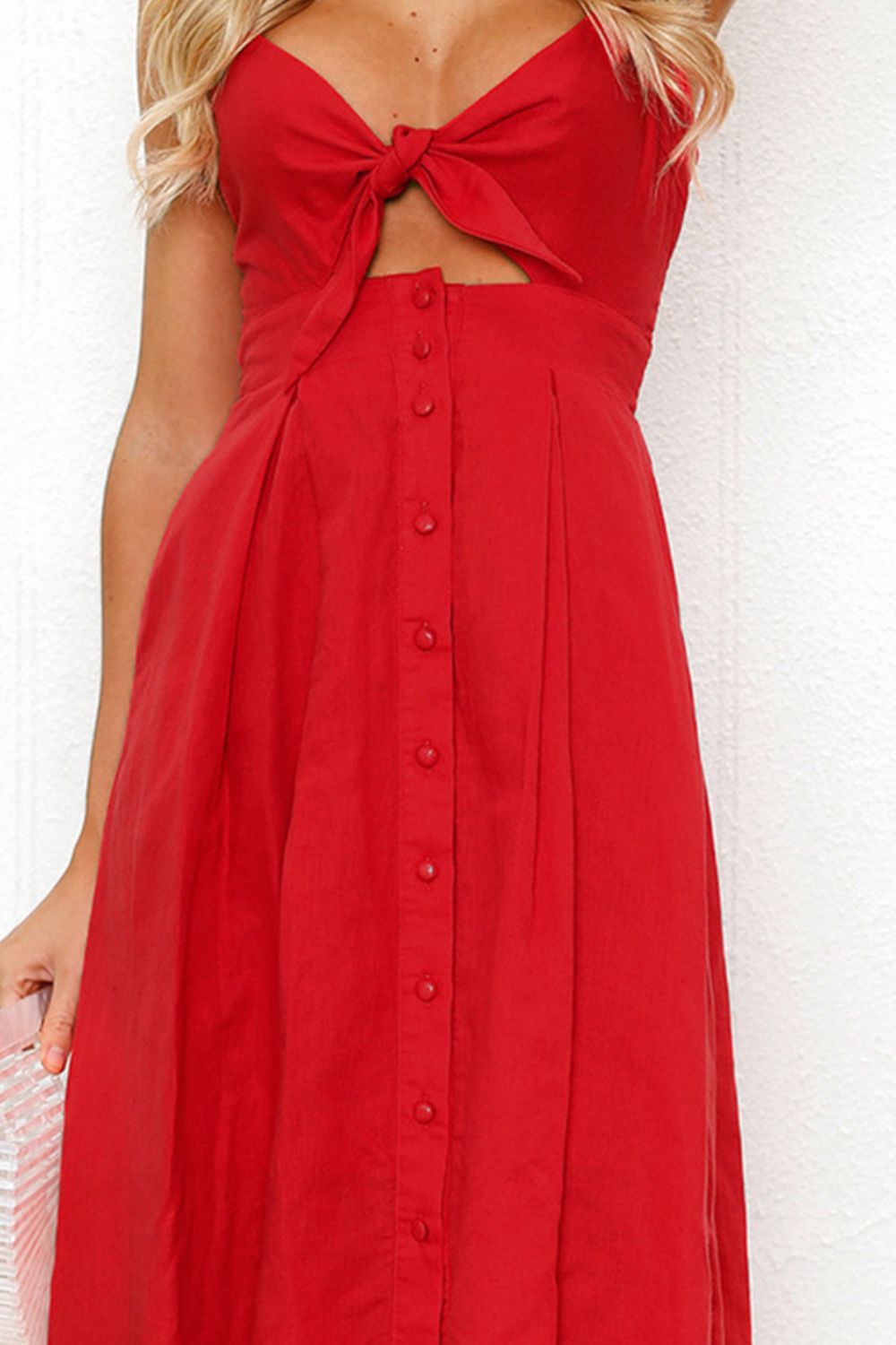 Stilla | Smocked Sweetheart Neck Cami Kjole