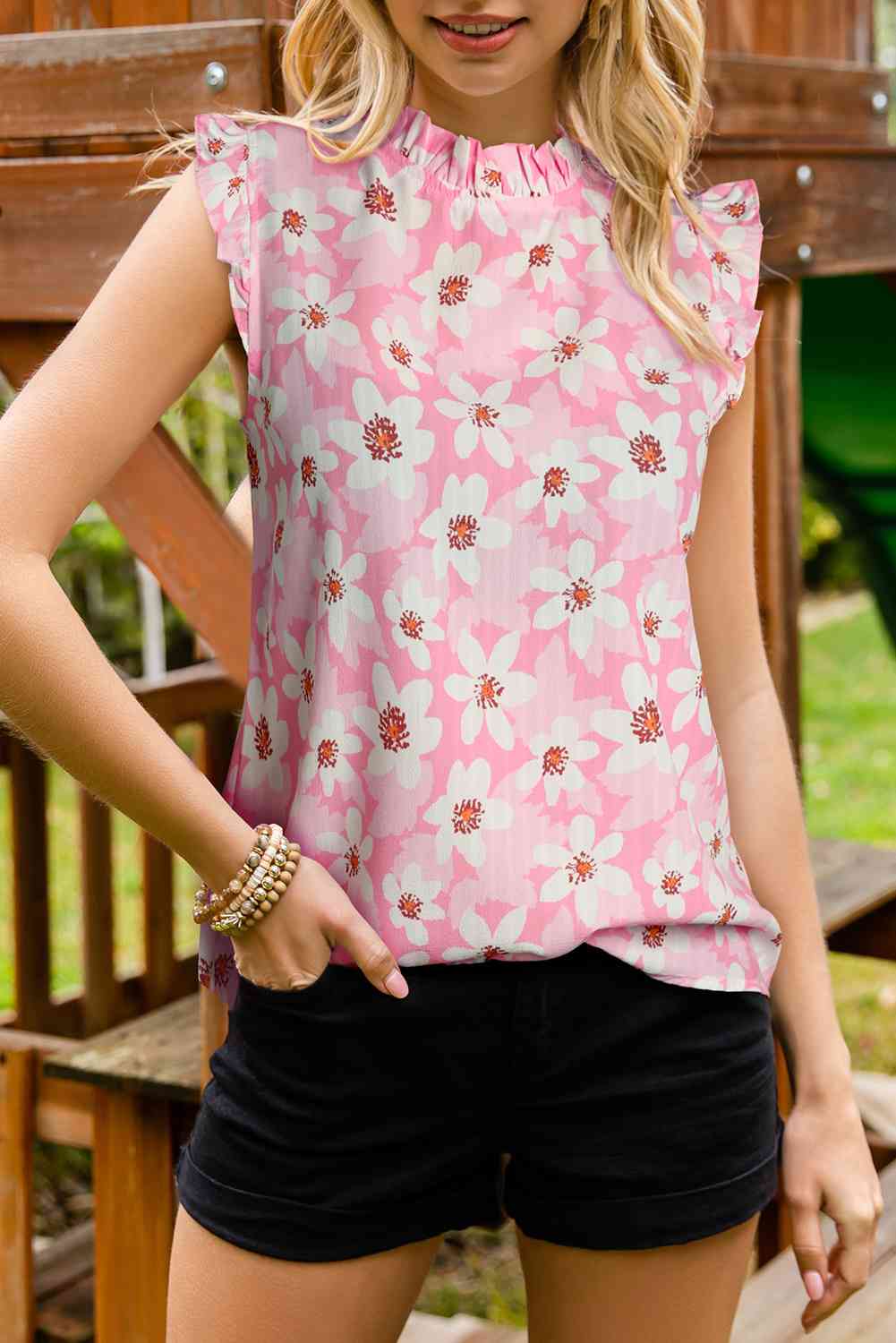 Stilla | Flæsekrave Butterfly Sleeve Top
