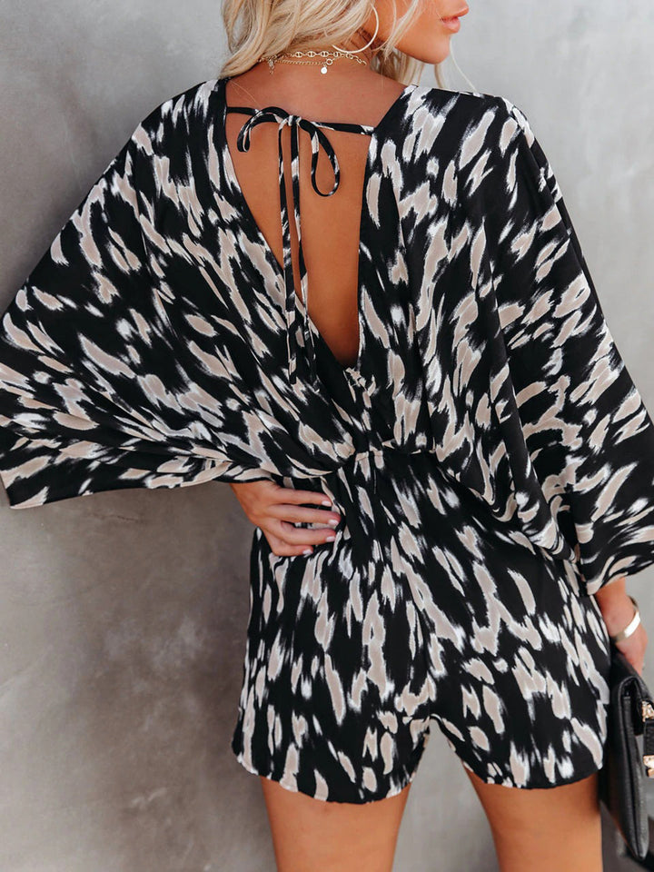 Stilla | Printed Kimono Ærme Romper