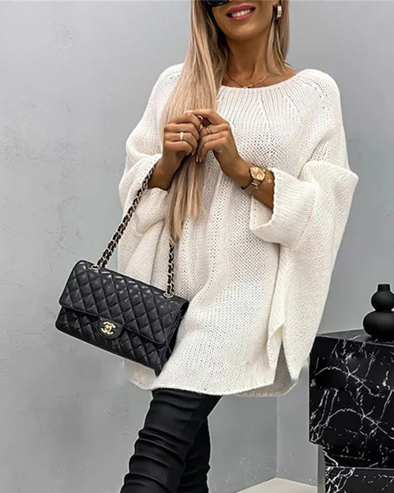 Stilla | Strikket Cape Sweater til Dame