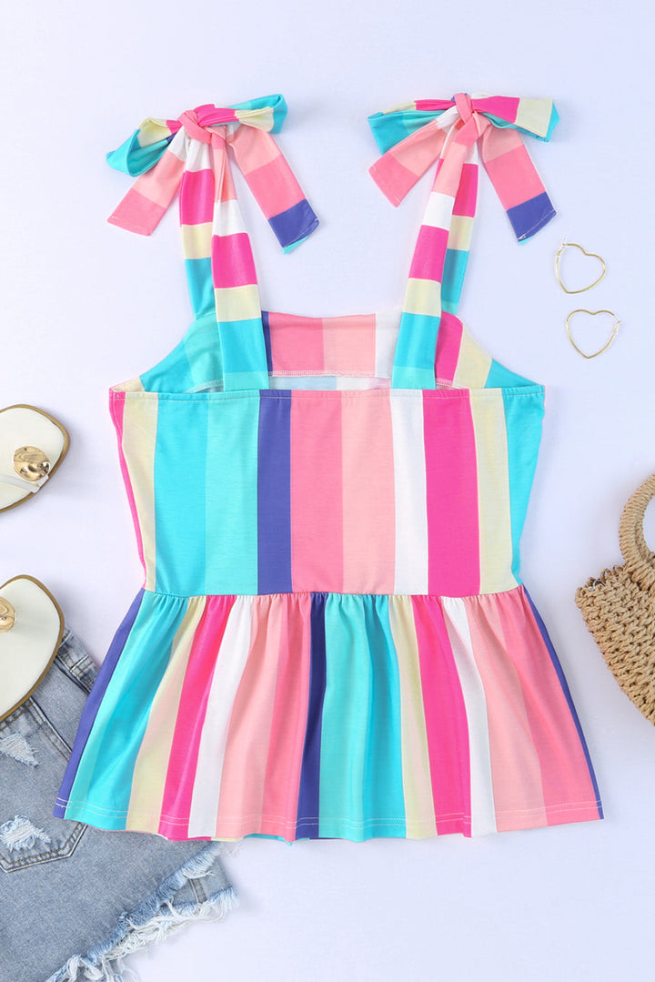 Stilla | Color Block Peplum Cami