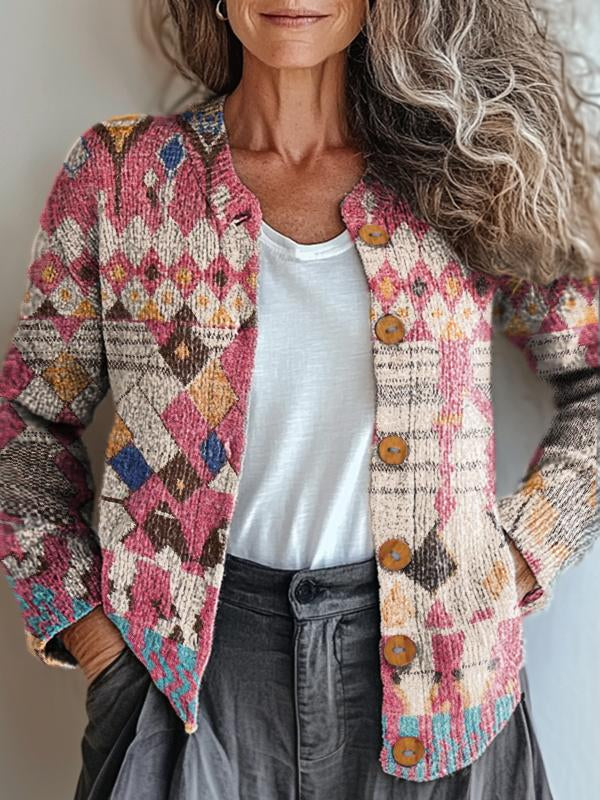Stilla | Geometrisk Boho-Jakke