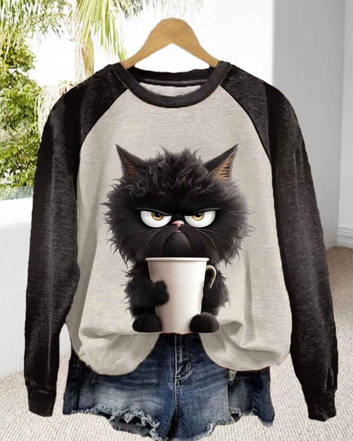 Stilla | Kat Sweatshirt med farveblok
