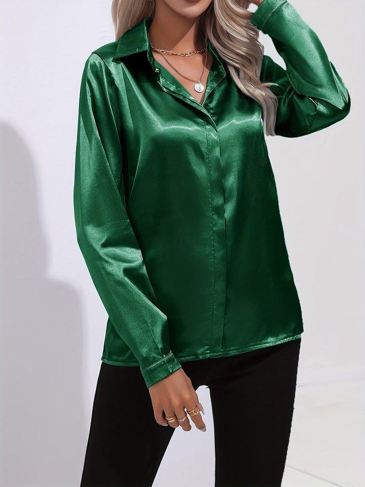 Stilla | Elegant Satinbluse