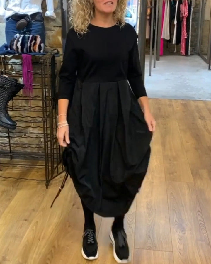 Stilla | Patchwork kjole med snor