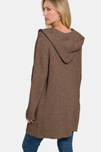 Stilla | Hætteåben Front Sweater Cardigan