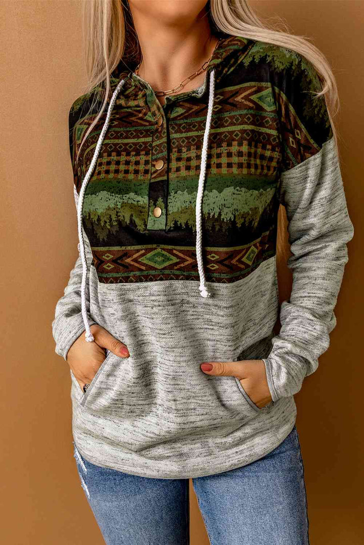 Stilla | Hoodie Med Droppet Skulder Og Lommer