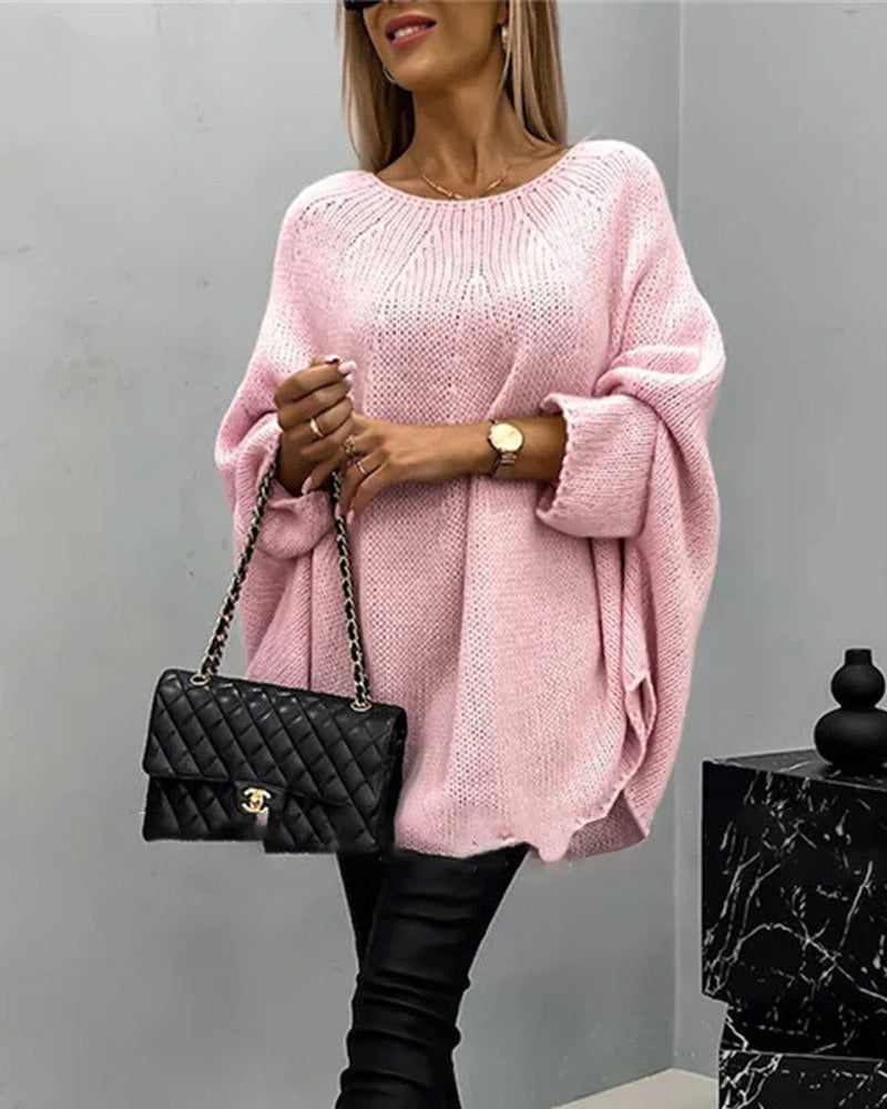 Stilla | Strikket Cape Sweater til Dame