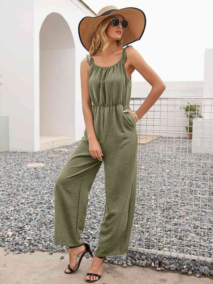 Stilla | Neck Ærmeløs Jumpsuit Med Lommer