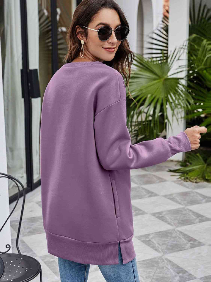 Stilla | Grafisk Tunika Sweatshirt