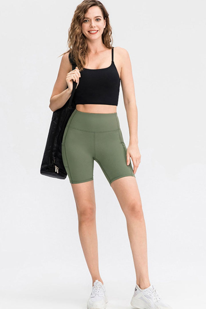 Stilla | Talje Sports Shorts med Lommer