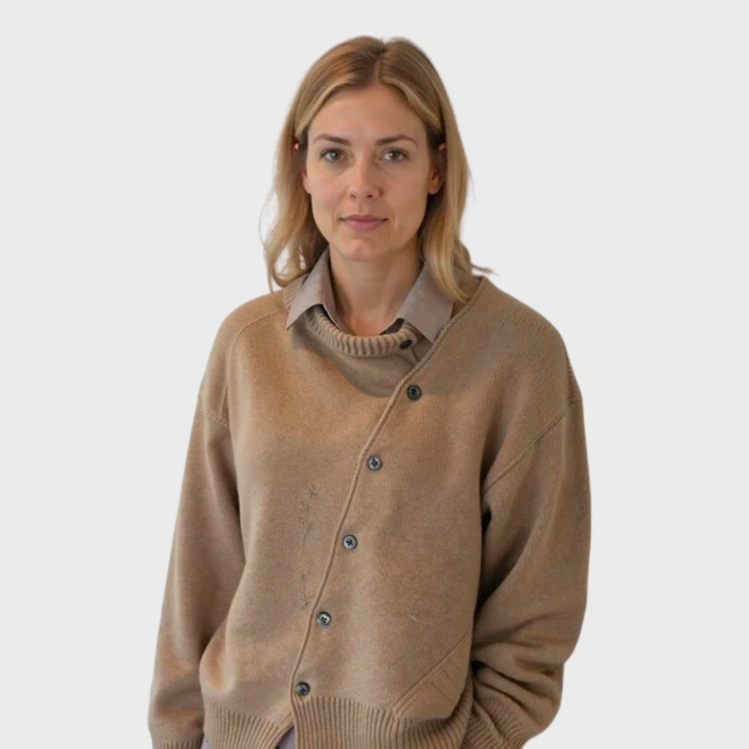 Stilla | Behagelig strikjakke med legende knapdetalje