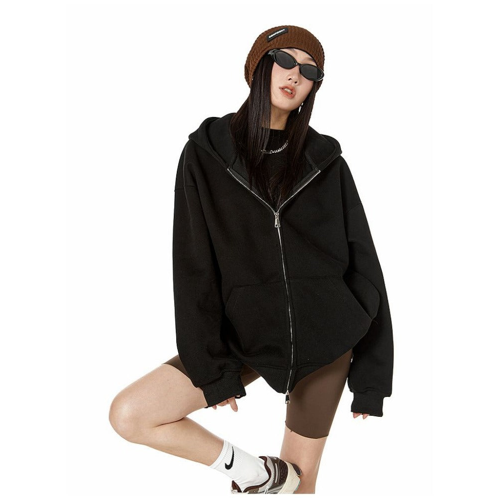 Stilla | Hoodie med Lynlås til Damer