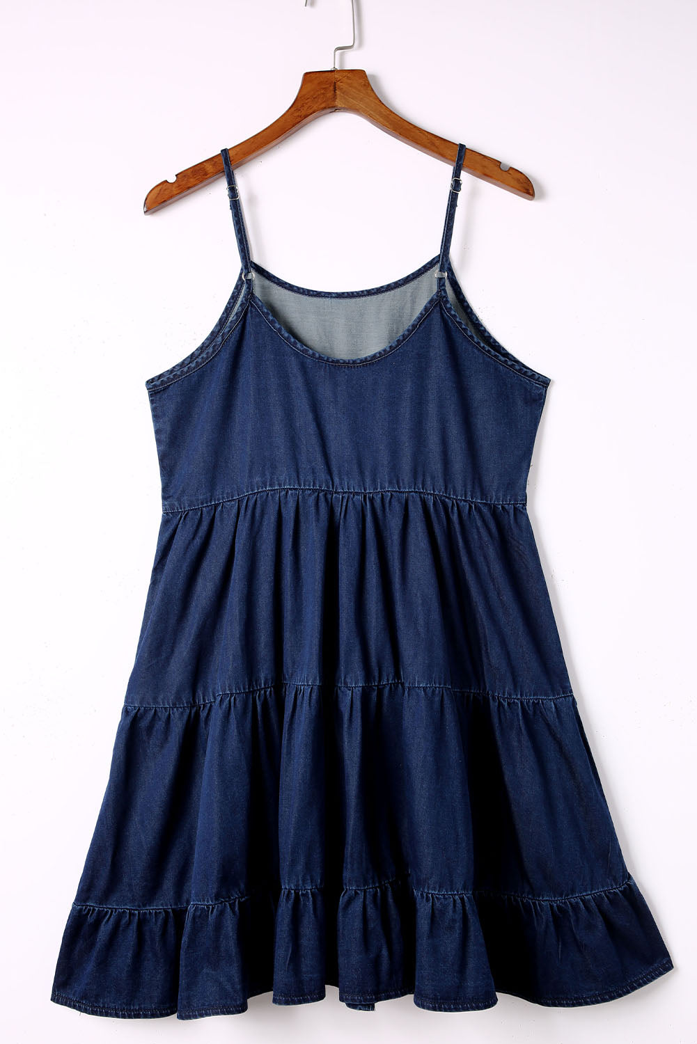 Stilla | Strop Tiered Denim Kjole