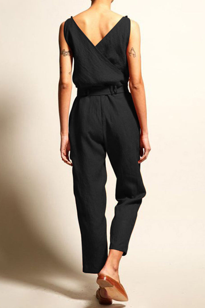 Stilla | Størrelse Surplice Ærmeløs Jumpsuit