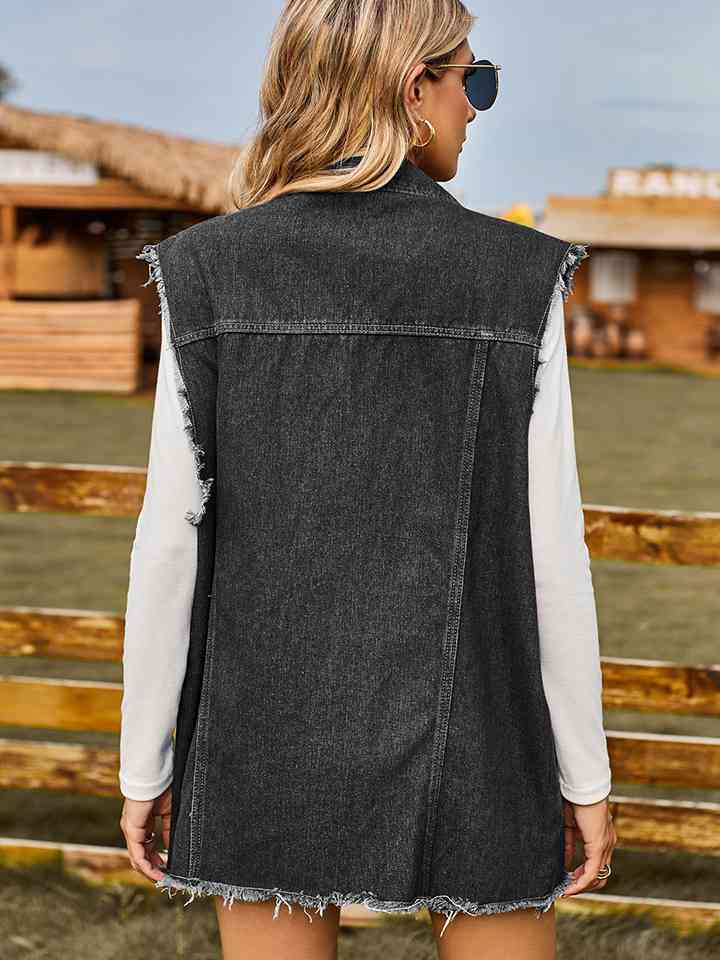 Stilla | Ærmeløs Denimjakke