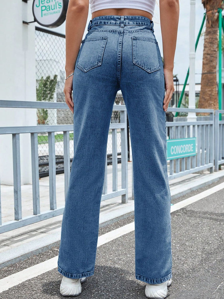 Stilla | Højtaljede jeans med lommer