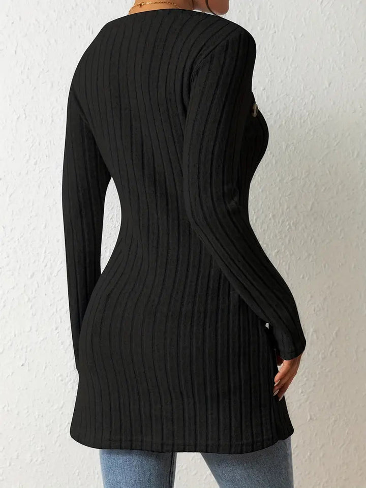 Stilla | Stilfuld Ribbet Pullover til Kvinder