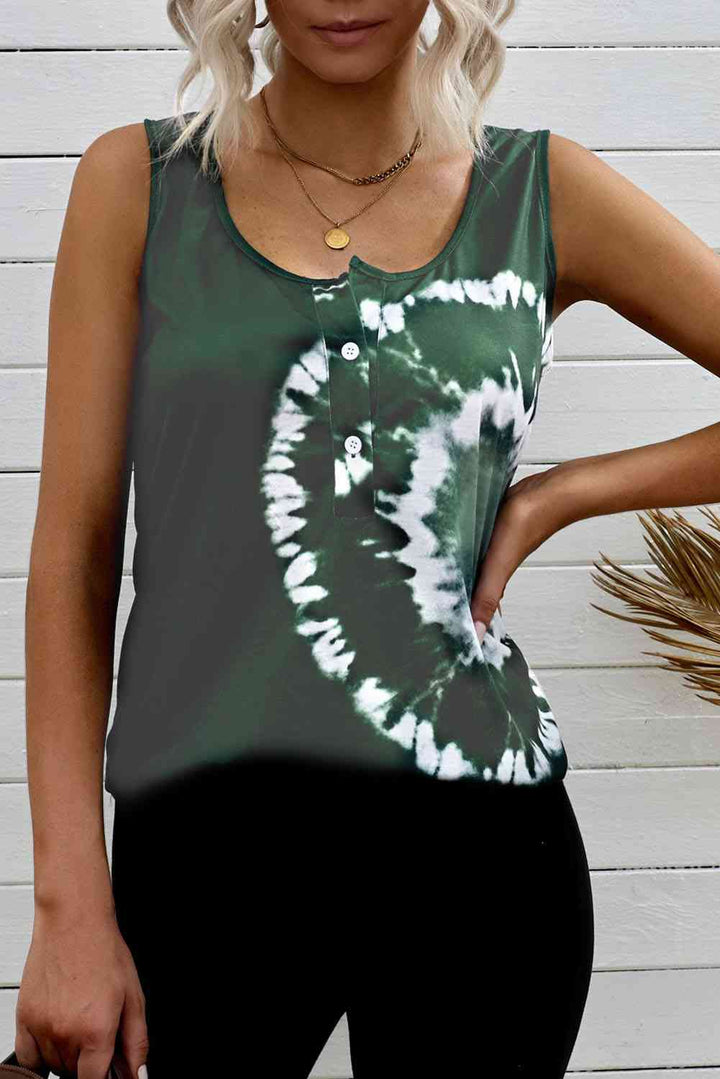 Stilla | Farv Scoop Neck Henley Tank
