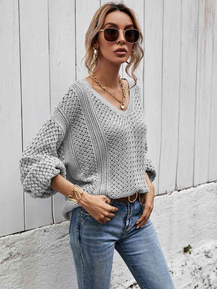 Stilla | Nakke Droppet Skulder Sweater
