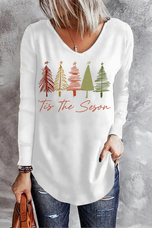 Stilla | V-hals Langærmet T-shirt