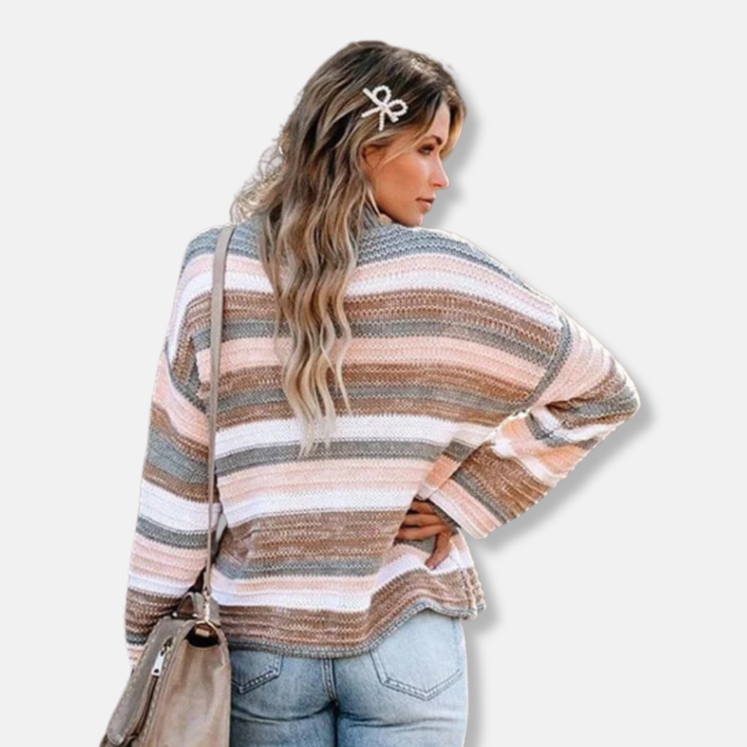 Stilla | Strikpullover Blød Strik Oversize Pas Rund Halssnit Lange Ærmer