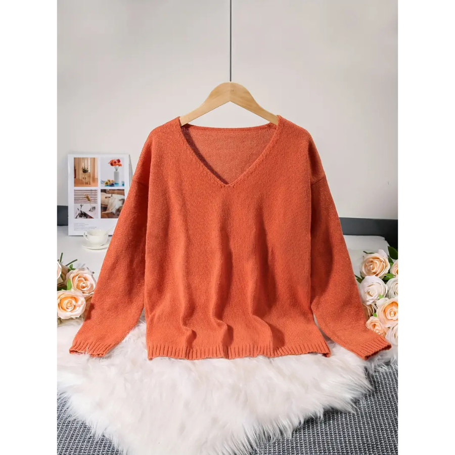 Stilla | Dame V-udskærings Pullover
