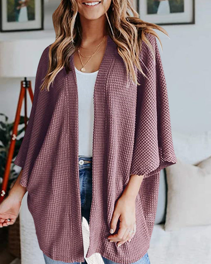 Stilla | Vaffelstrik-Cardigan