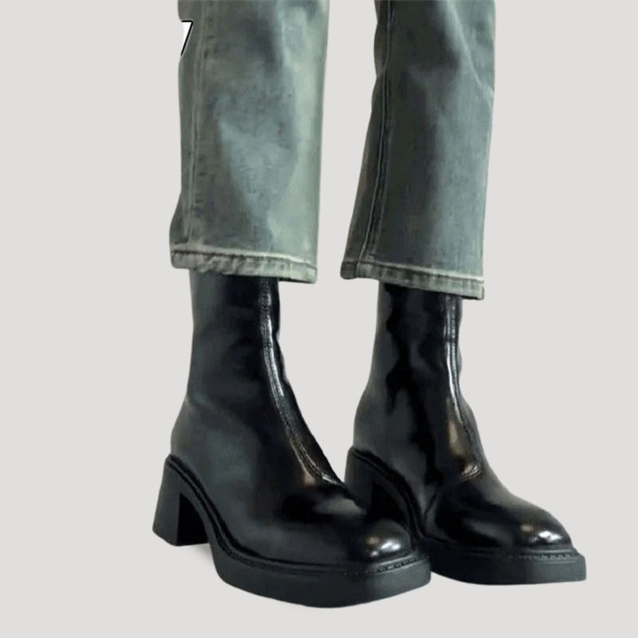 Stilla | Square Toe Platform Boots