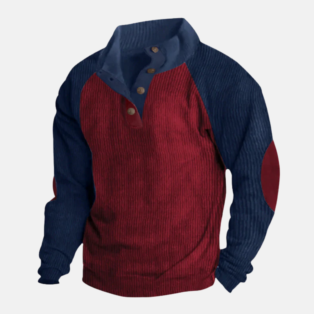 Stilla | Bomuld Ståkrave Pullover Raglan Ærmer Rib Pullover