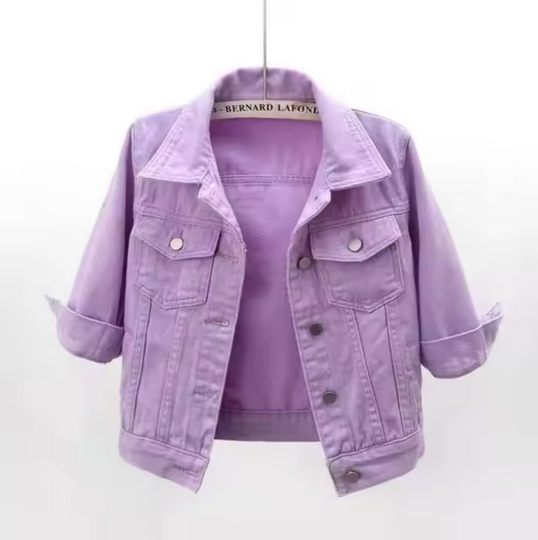 Stilla | Farvet Denim Jakke