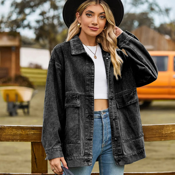 Stilla | Denimcharm Klassisk Vintage Denim Jakke til Dame