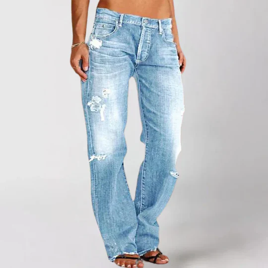 Stilla | Løse Vidde Skåret Jeans Til Damer