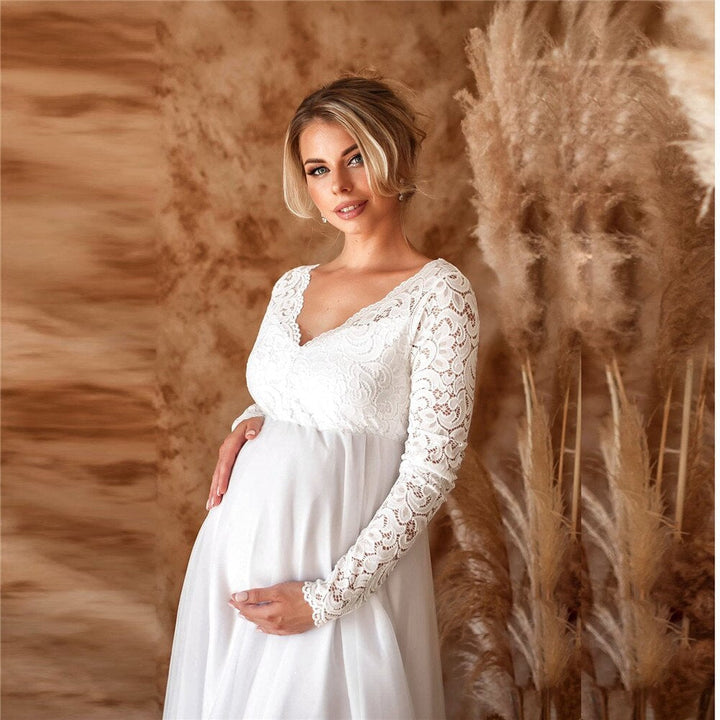 Stilla | Elegant Spids-maxikjole Til Gravide