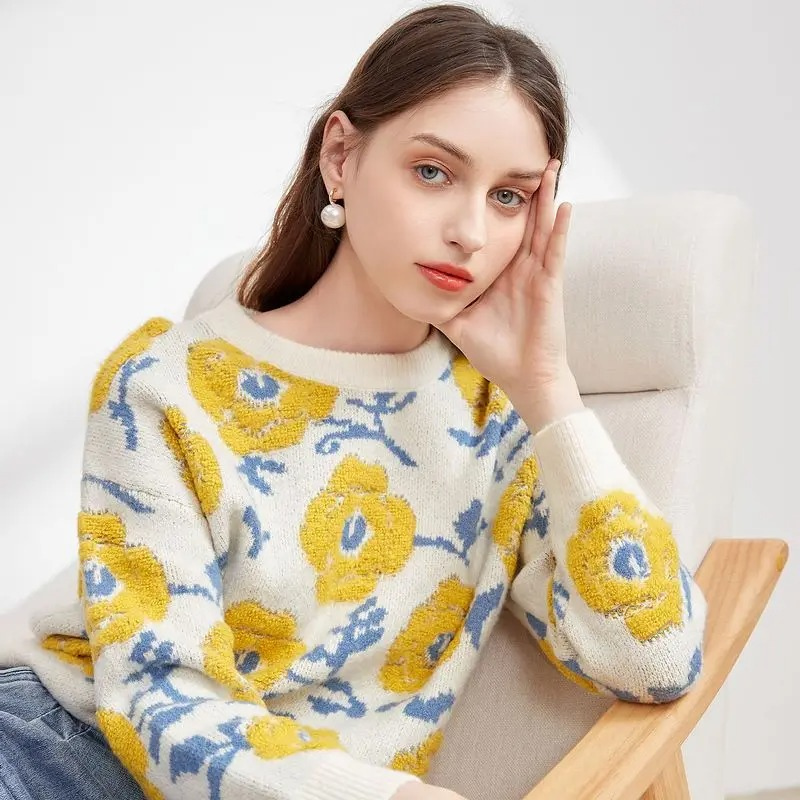 Stilla | Floral Blomst Sweater