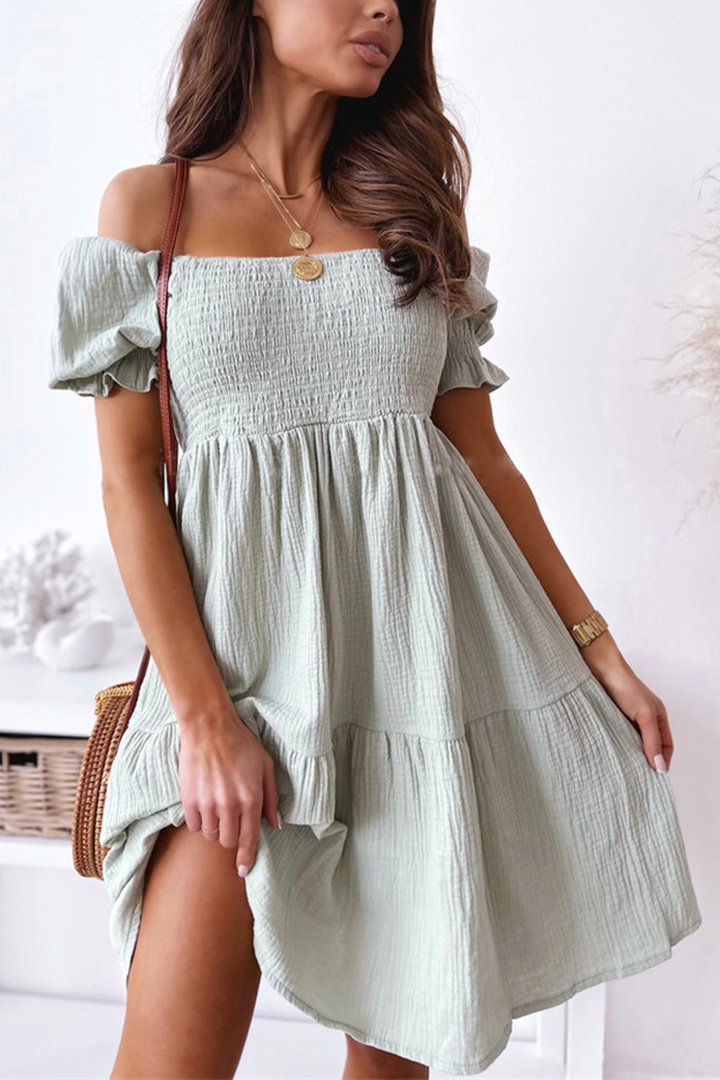 Stilla | Nyd Dage Off Shoulder Mini Kjoler