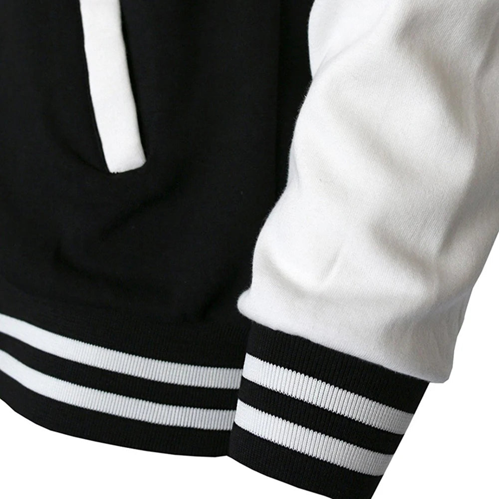 Stilla | Sort og Hvid Oversize-jakke
