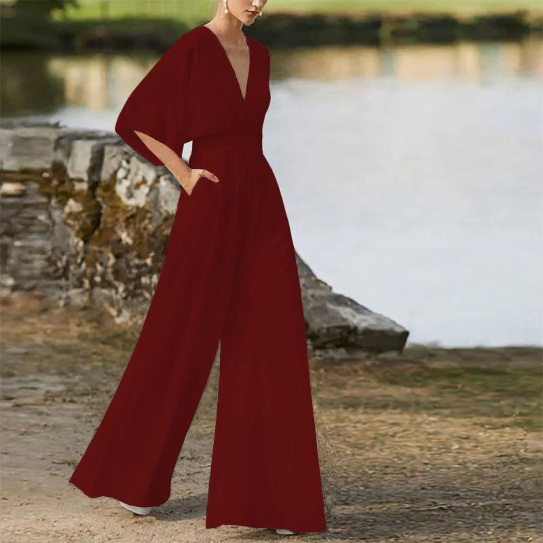 Stilla | Stilfuld dames-jumpsuit med halve ærmer