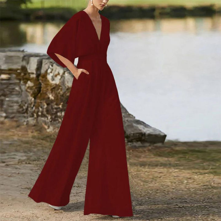 Stilla | Stilfuld dames-jumpsuit med halve ærmer