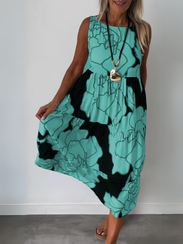 Stilla | Stilfuld Blomstret Print Kjole