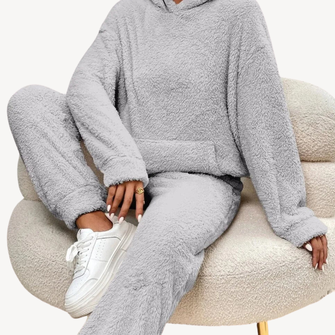 Stilla | Dame Fleece-Loungewear-Sæt Træningsdragt