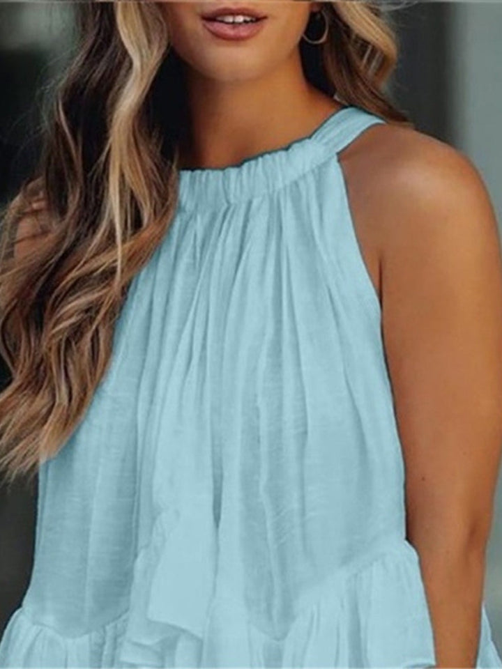 Stilla | Størrelse Ruched Rund Hals Tank