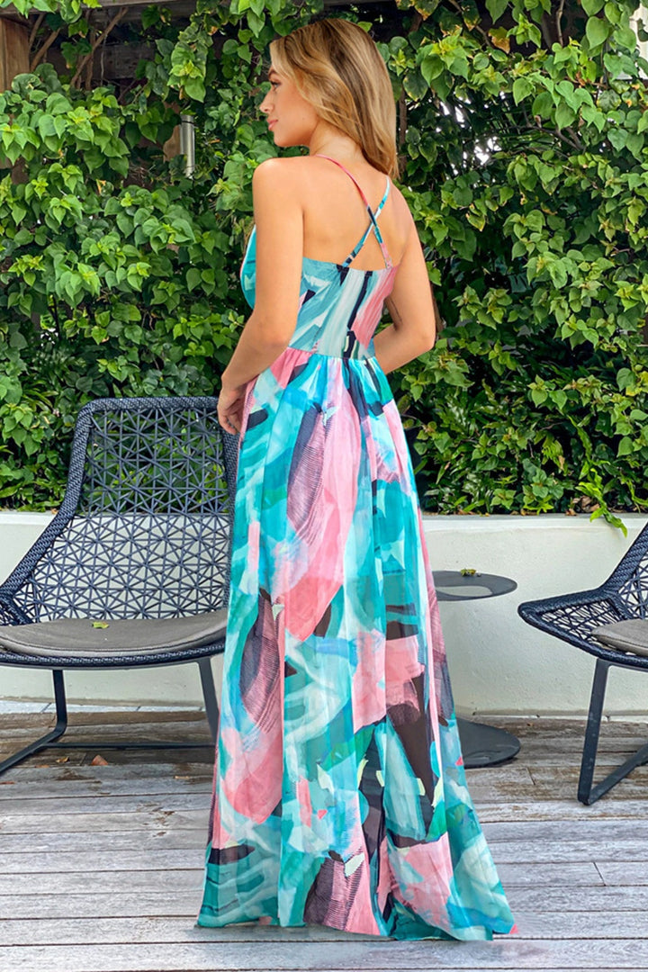 Stilla | Square Neck Maxi Cami Kjole